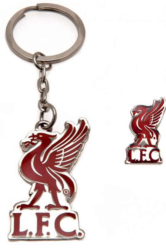 Liverpool FC Keyring & Badge Set