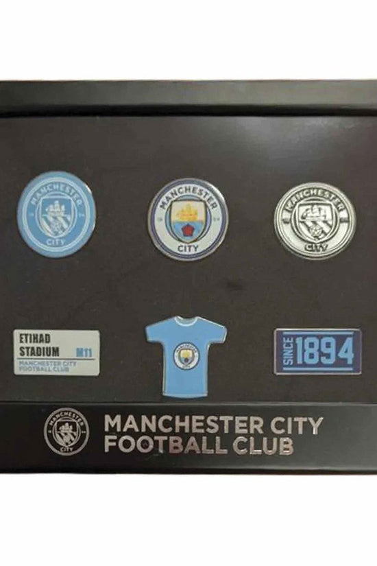 Manchester City FC 6pc Badge Set