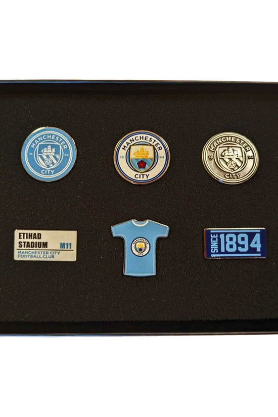 Manchester City FC 6pc Badge Set