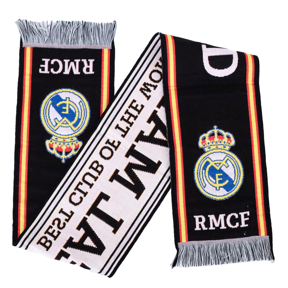 Real Madrid FC Black Scarf 1