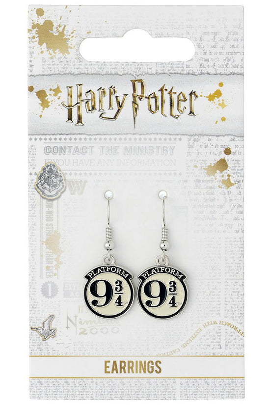 Harry Potter Silver Plated 9 3 Quarters Hook Earrings 1
