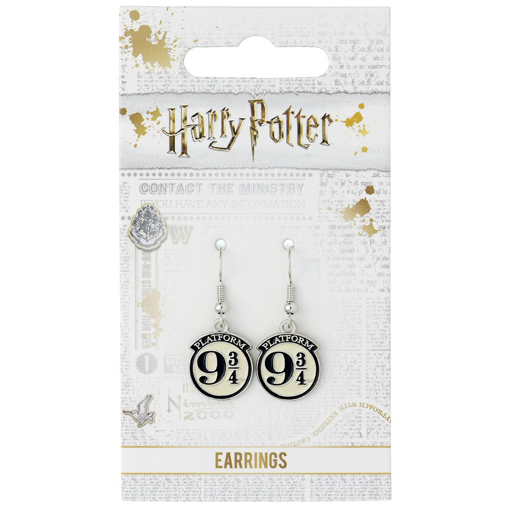 Harry Potter Silver Plated 9 3 Quarters Hook Earrings 1