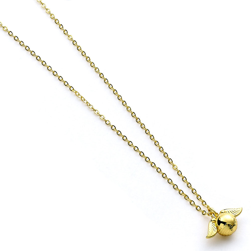 Harry Potter Gold Plated Cute Golden Snitch Necklace 1