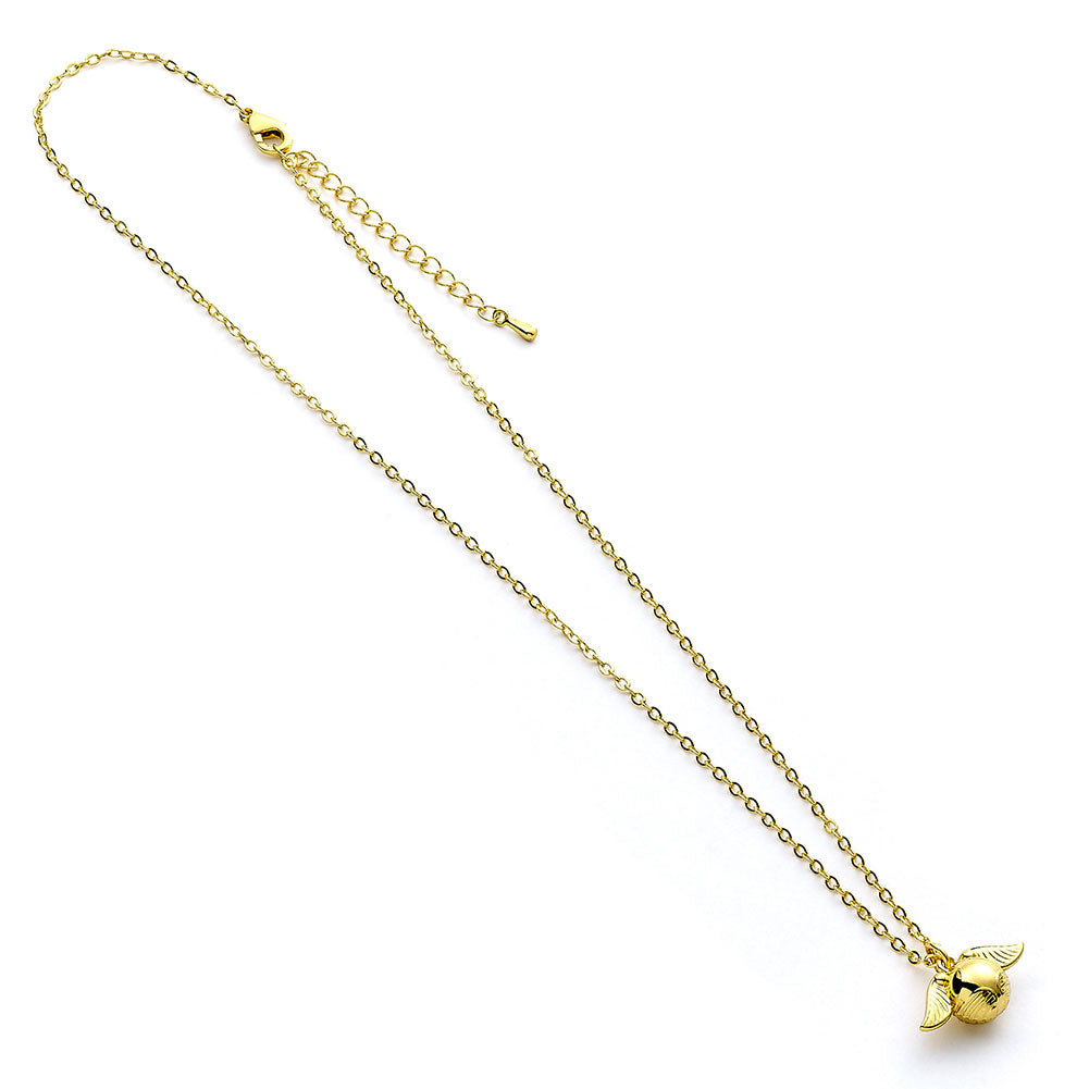 Harry Potter Gold Plated Cute Golden Snitch Necklace 2