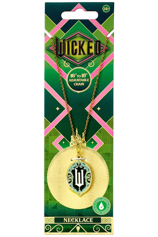 Wicked Silver Plated Emerald City Necklace 3