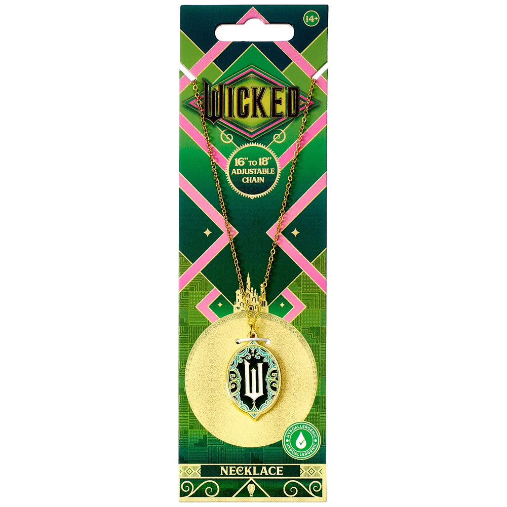Wicked Silver Plated Emerald City Necklace 3