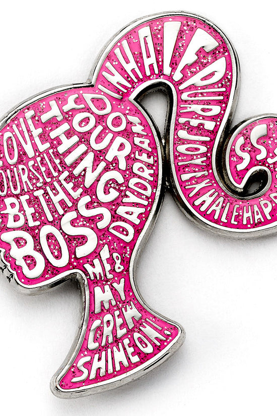 Barbie Sparkly Silhouette Pin Badge