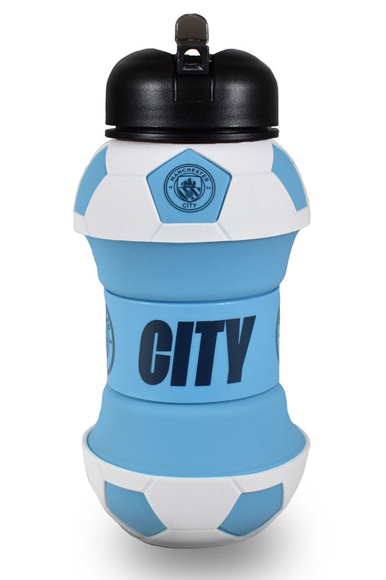 Manchester City FC Collapsible Football Drinks Bottle
