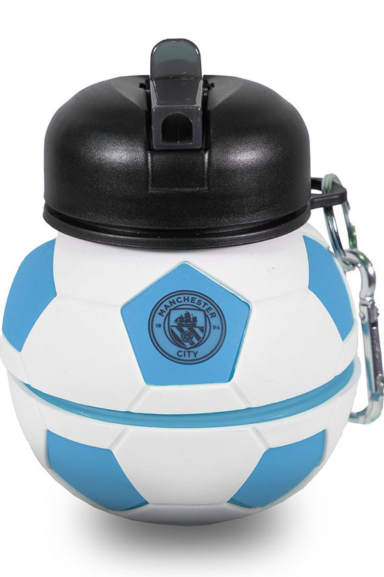 Manchester City FC Collapsible Football Drinks Bottle