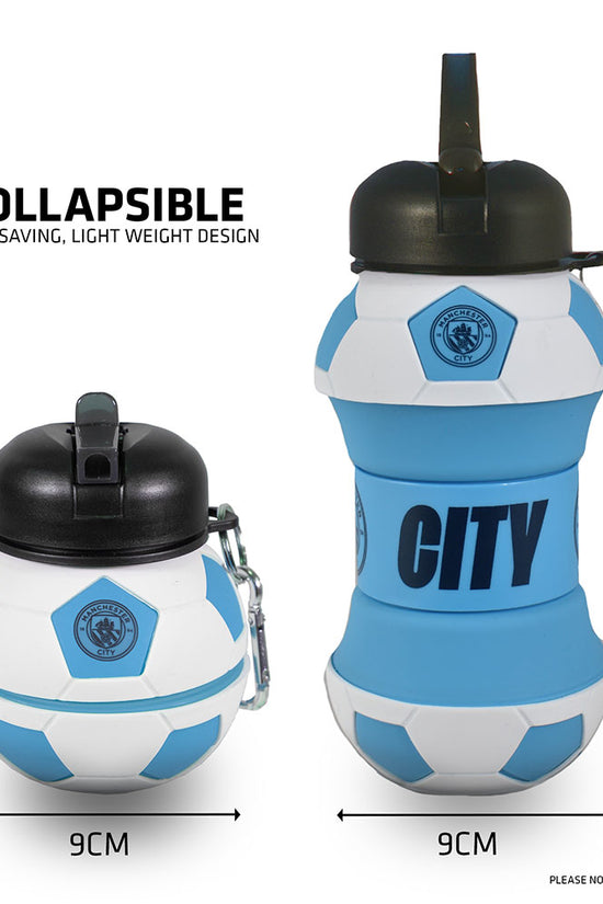 Manchester City FC Collapsible Football Drinks Bottle