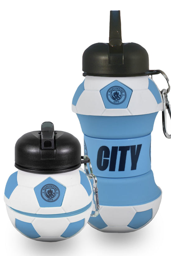 Manchester City FC Collapsible Football Drinks Bottle