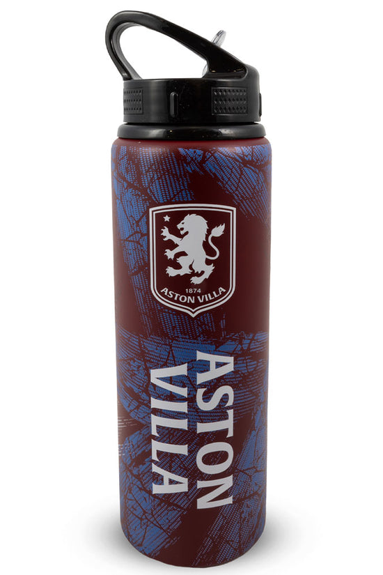 Aston Villa FC HD Printed Aluminium Drinks Bottle