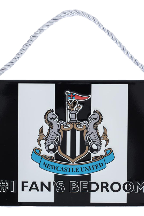 Newcastle United FC No1 Fan Stripe Bedroom Sign 1