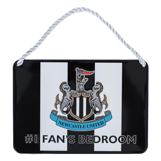 Newcastle United FC No1 Fan Stripe Bedroom Sign 1