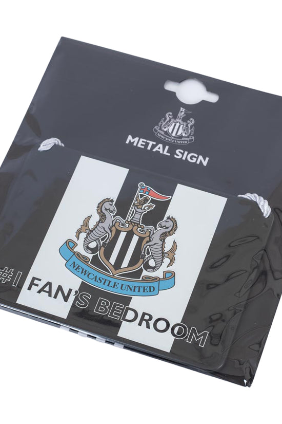 Newcastle United FC No1 Fan Stripe Bedroom Sign 2