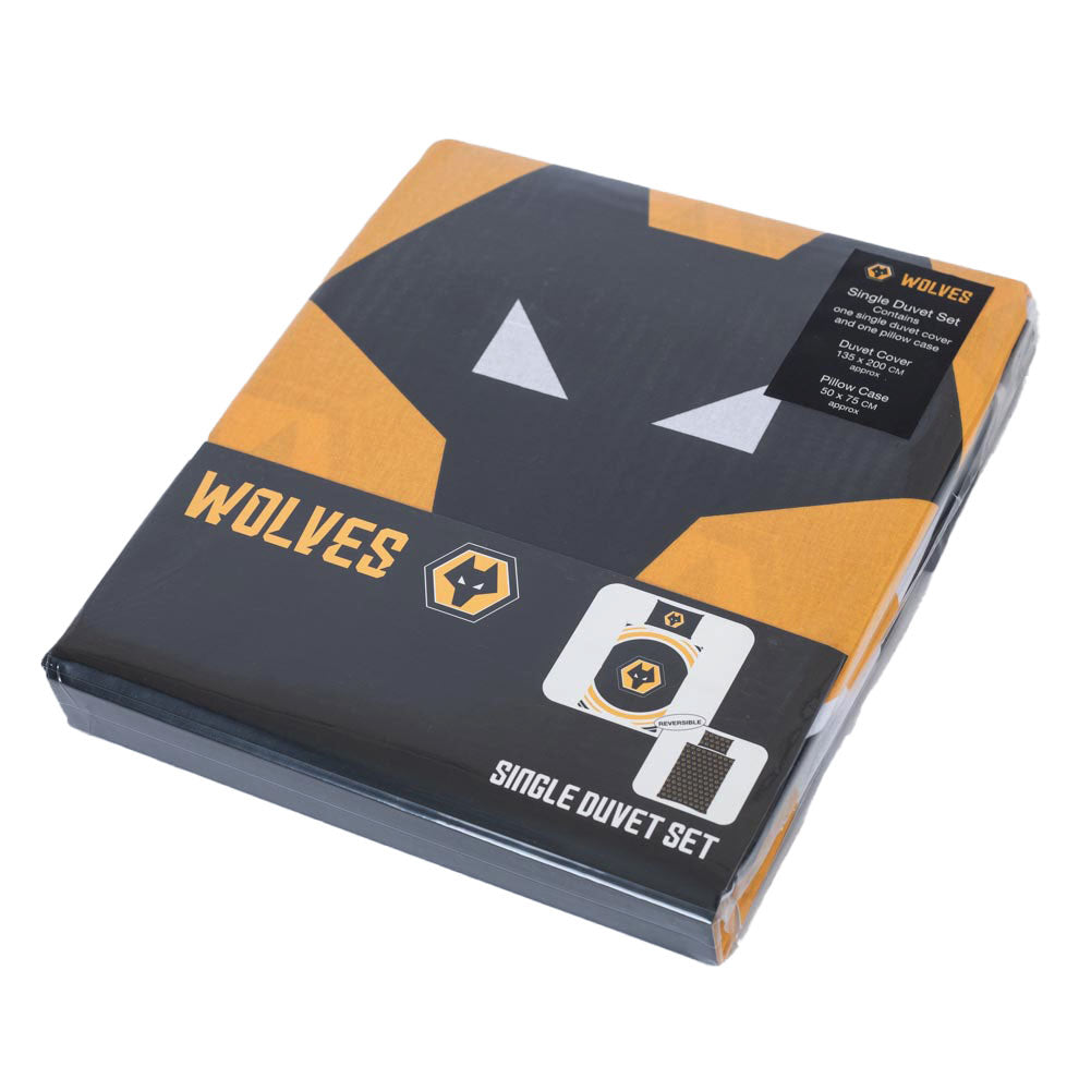 Wolverhampton Wanderers FC Pulse Single Duvet Set 2