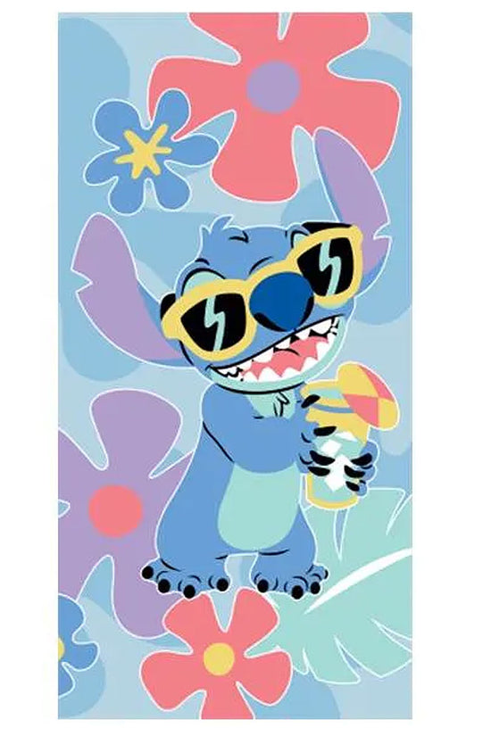 Lilo Stitch Floral Towel