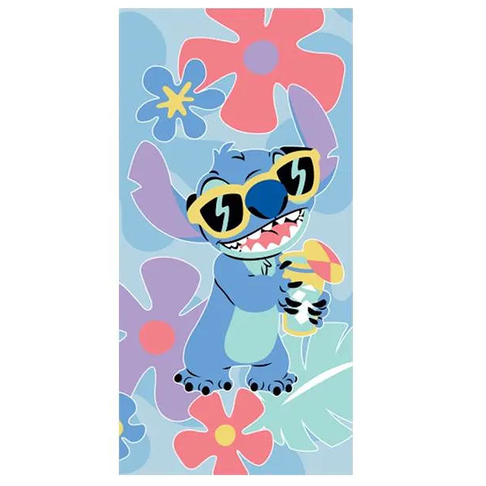 Lilo Stitch Floral Towel
