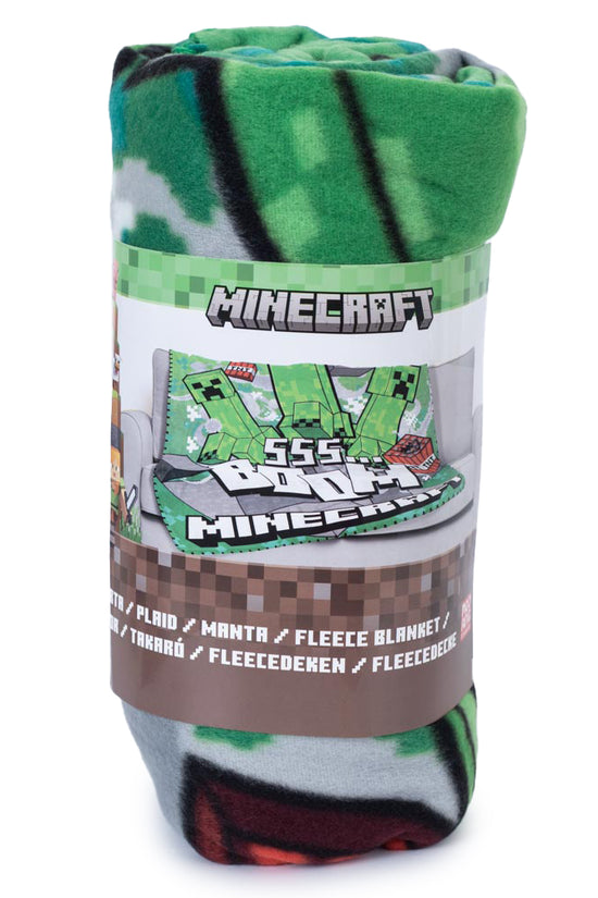 Minecraft Boom Fleece Blanket