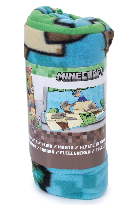 Minecraft Survival Mode Fleece Blanket