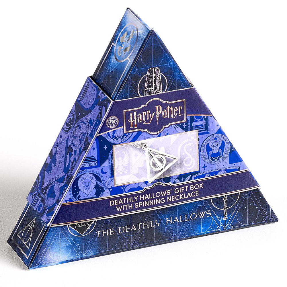 Harry Potter Spinning Deathly Hallows Necklace Gift Box 3