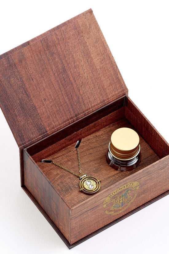 Harry Potter Time Turner Necklace Earrings Gift Box 1