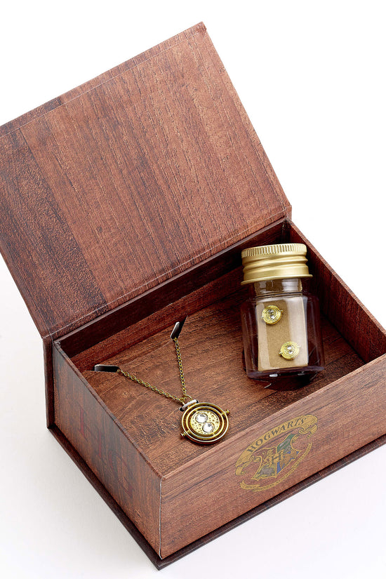Harry Potter Time Turner Necklace Earrings Gift Box