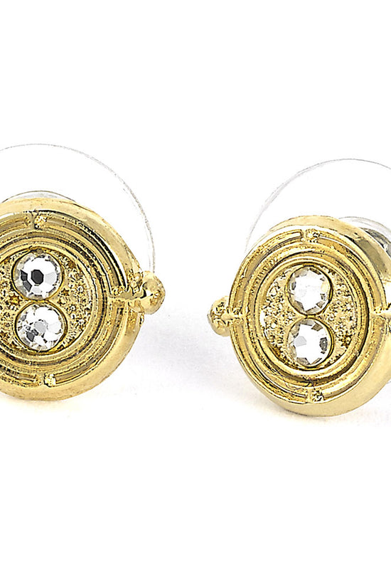 Harry Potter Gold Plated Time Turner Stud Earrings 1