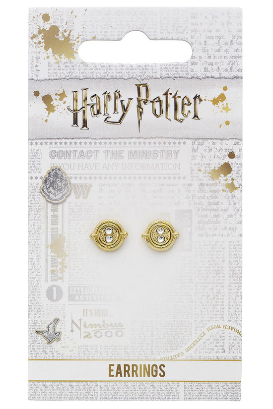 Harry Potter Gold Plated Time Turner Stud Earrings 2