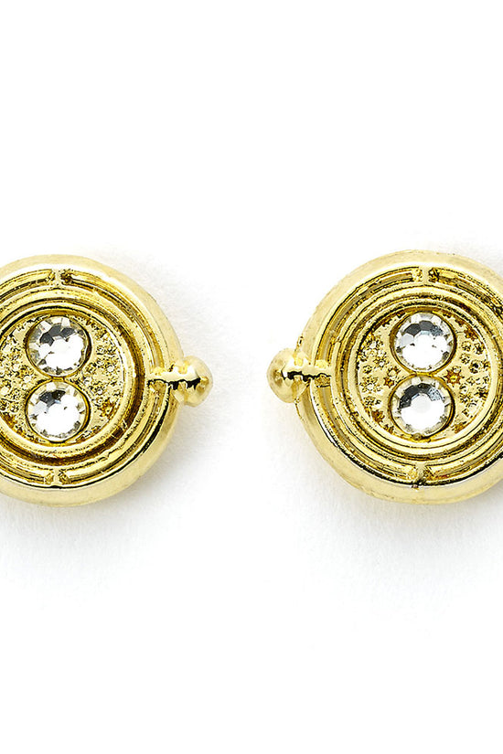 Harry Potter Gold Plated Time Turner Stud Earrings