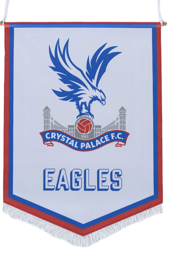 Crystal Palace FC Large White Crest Pennant