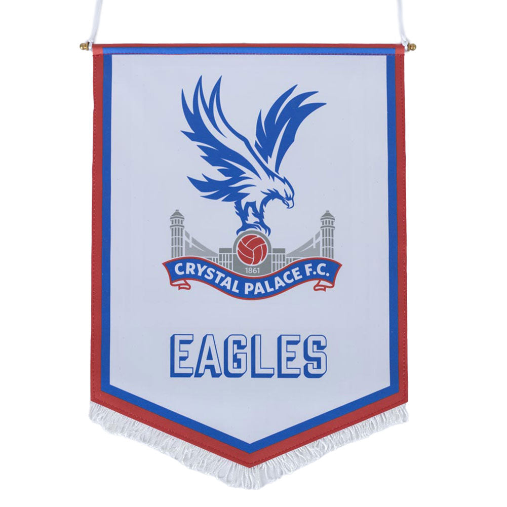 Crystal Palace FC Large White Crest Pennant