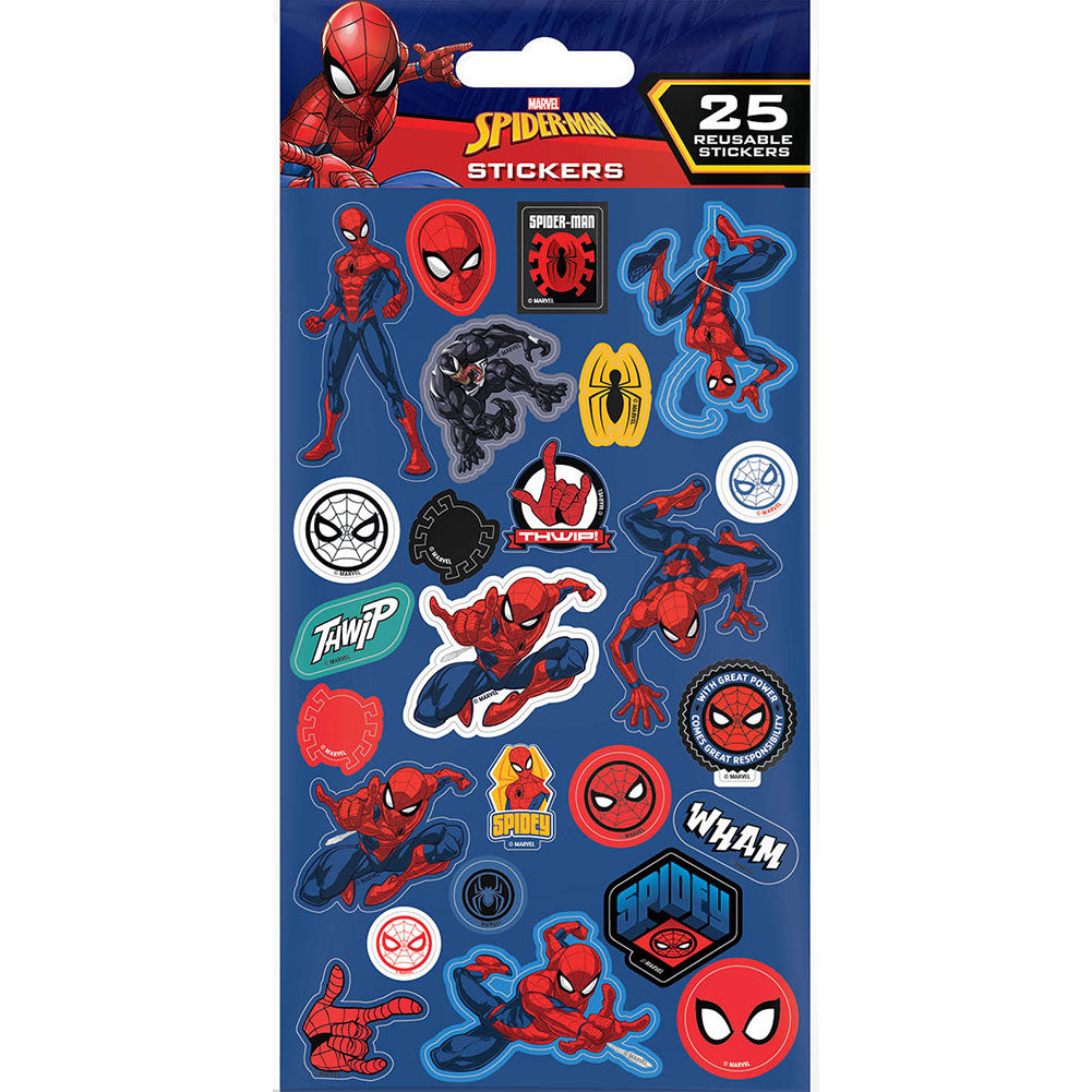 Spider Man Paper Sticker Sheet