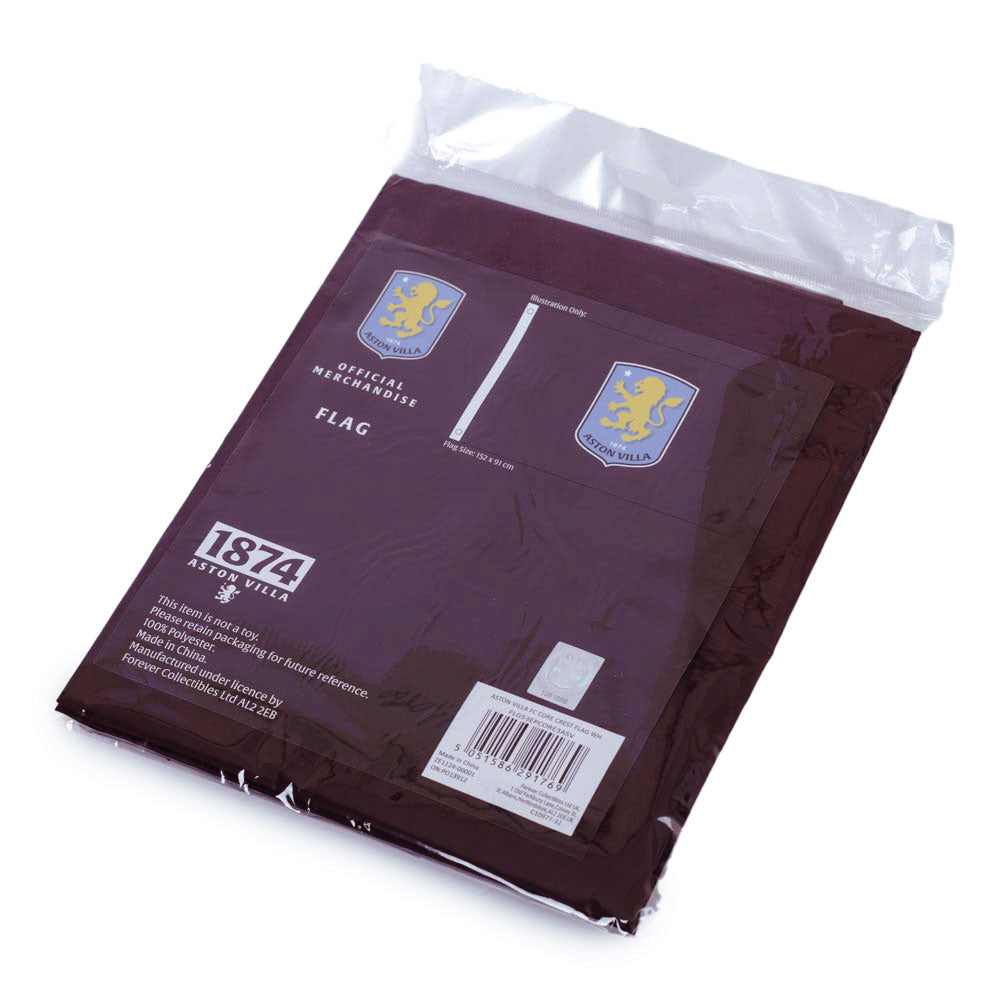 Aston Villa FC Core Crest Flag 3