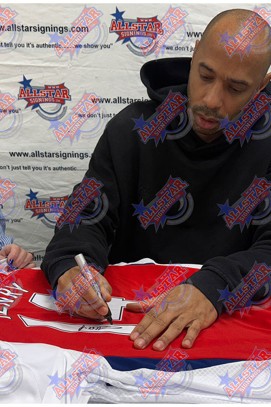 Arsenal FC Bergkamp & Henry Signed Shirts (Dual Framed)