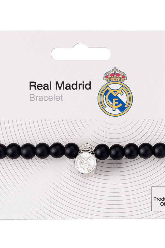 Real Madrid FC Black Bead Bracelet