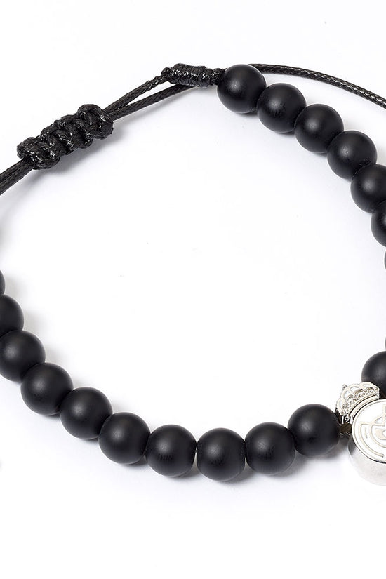 Real Madrid FC Black Bead Bracelet