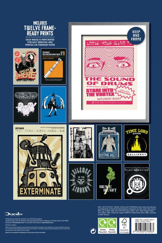 Doctor Who Classic Edition Deluxe Calendar 2026