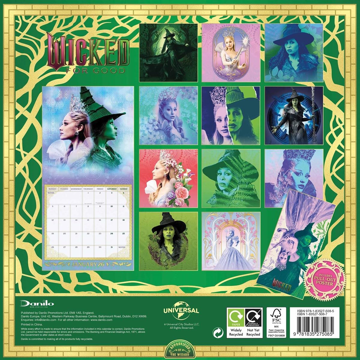 Wicked Calendar & Diary Gift Box 2026