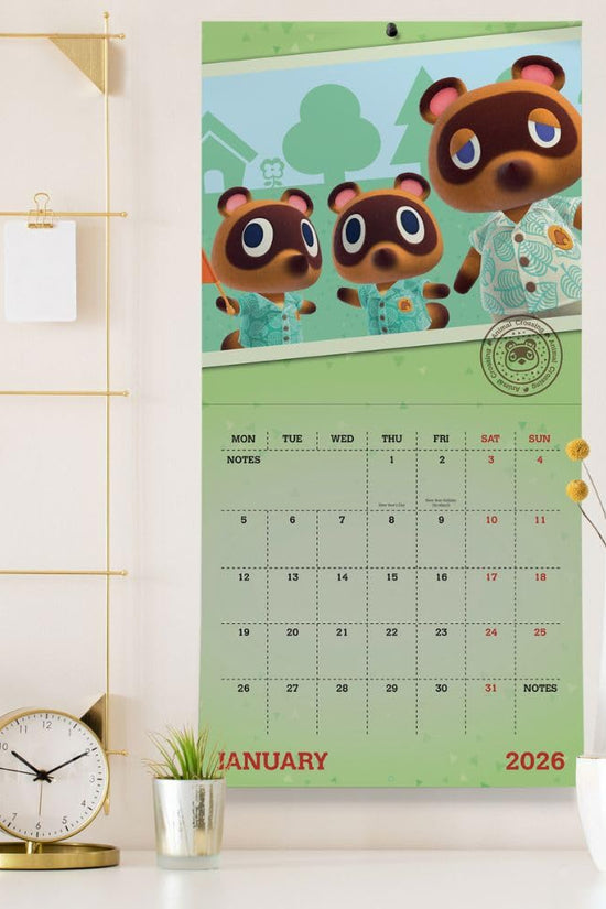Animal Crossing Square Calendar 2026