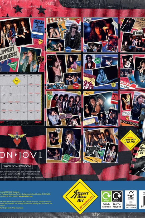 Bon Jovi Square Calendar 2026