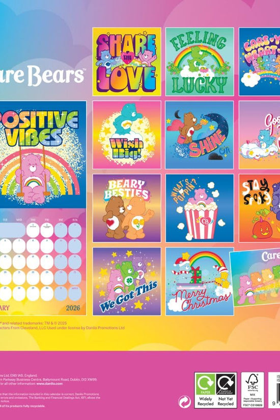 Care Bears Square Calendar 2026