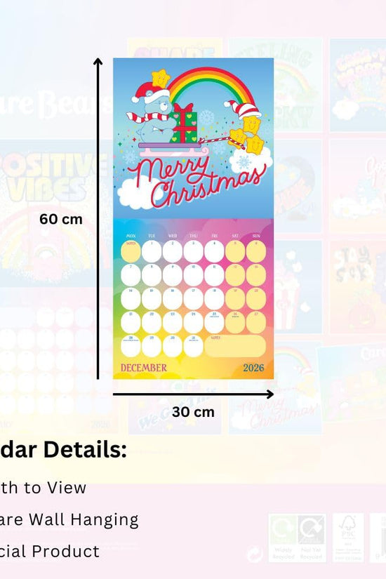 Care Bears Square Calendar 2026