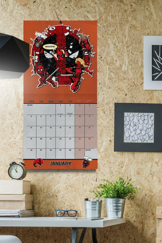 Deadpool Square Calendar 2026