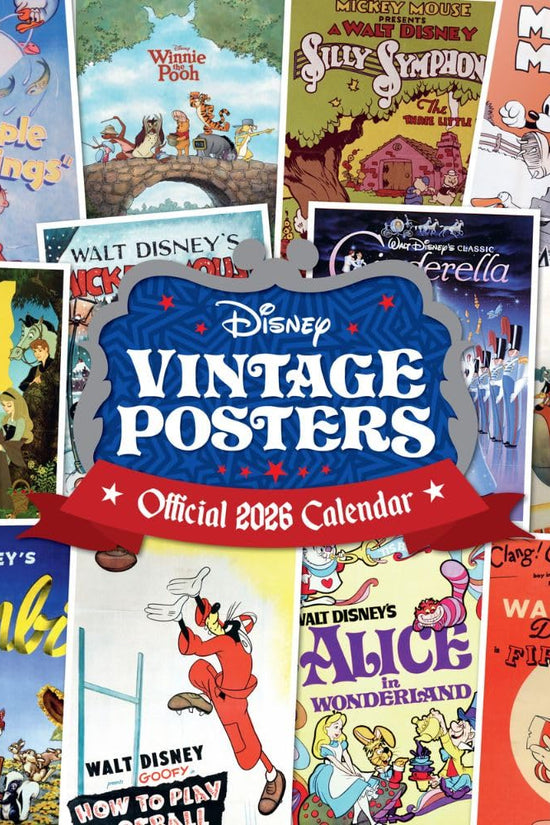 Disney Vintage Posters Square Calendar 2026