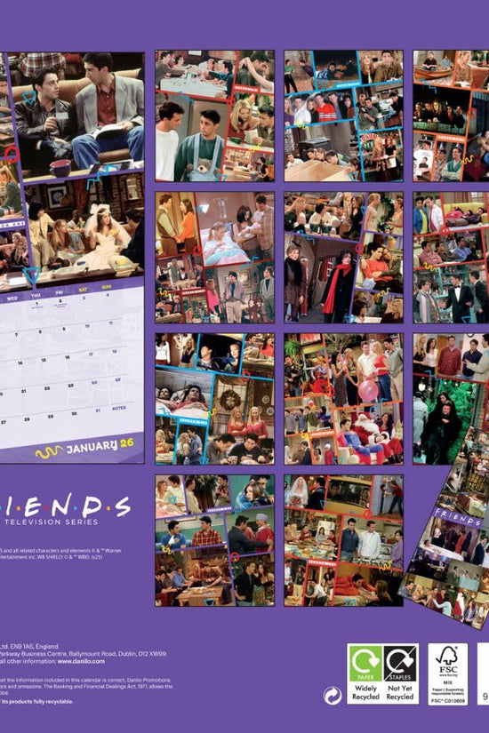 Friends Square Calendar 2026
