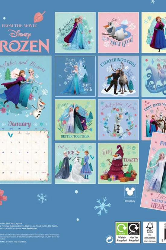 Frozen Square Calendar 2026