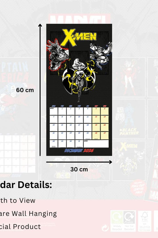 Marvel Comics Square Calendar 2026