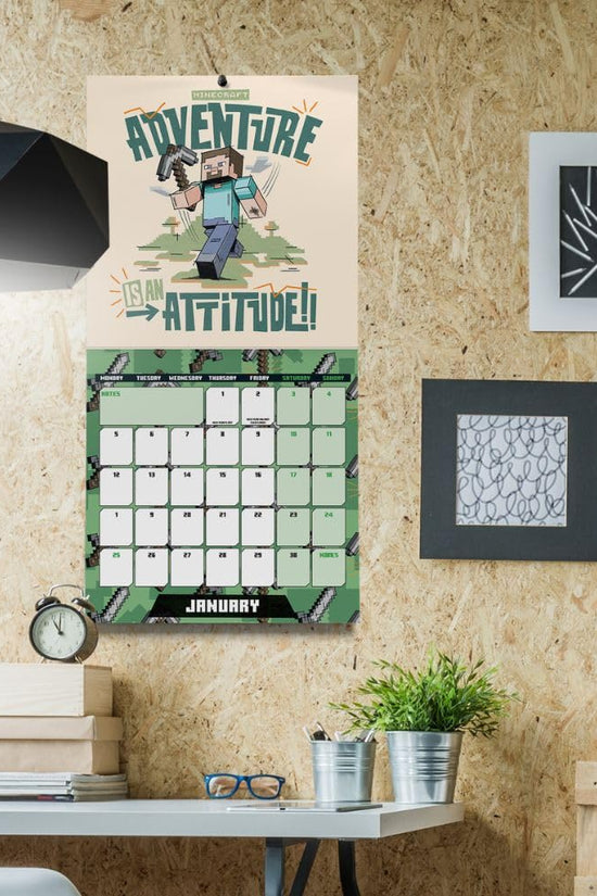 Minecraft Square Calendar 2026