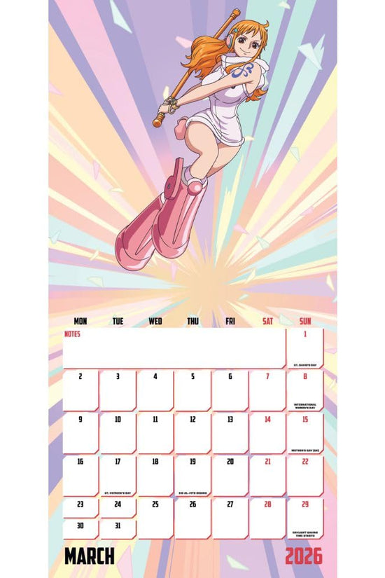 One Piece Square Calendar 2026